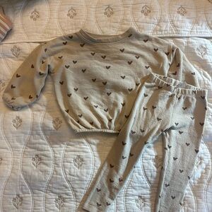 Rylee + Cru Beige Terry Set